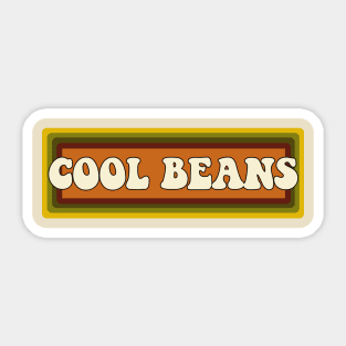 Cool Beans Retro Colors Sticker